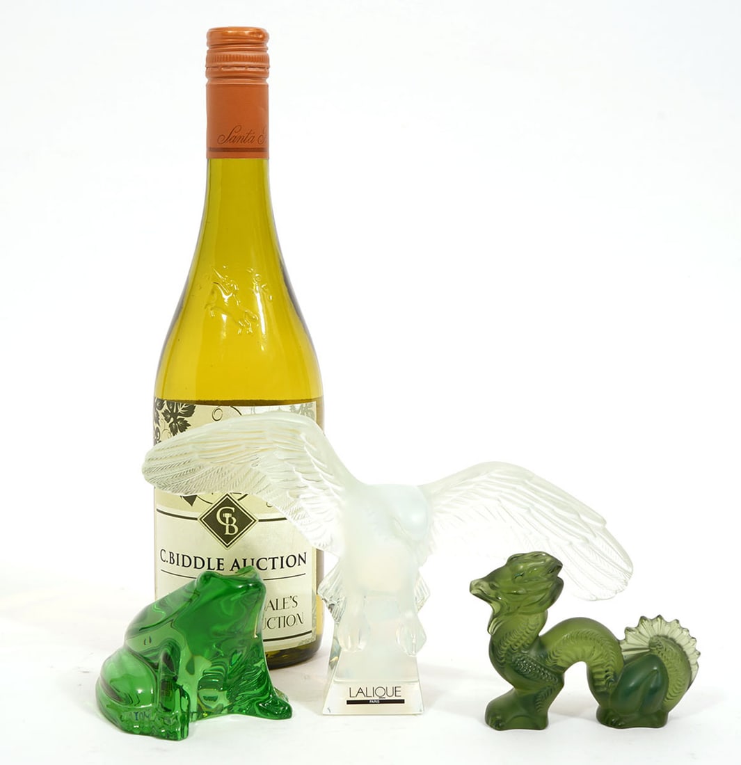 Group of 3 Crystal Figures Baccarat & Lalique - 2