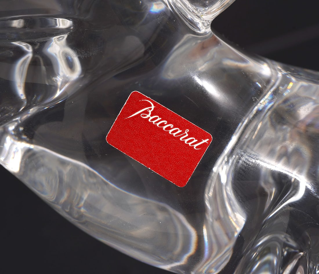 Baccarat Clear Crystal Rearing Horse Figurine - 5