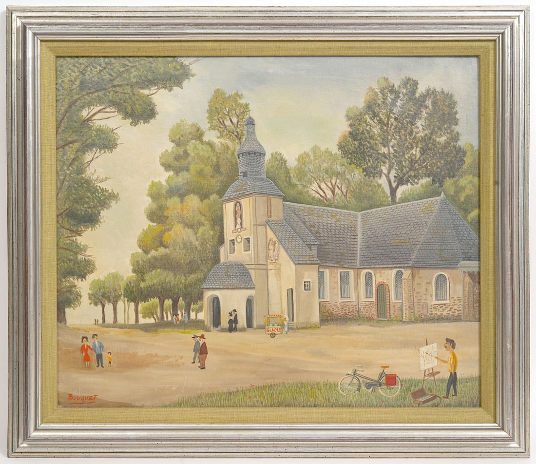 Andre Bouquet Village Painting (1 of 6)