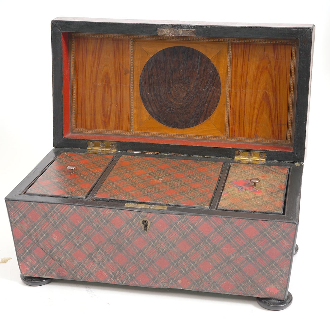 Two Scottish Stuart Tartan Ware Boxes - 8