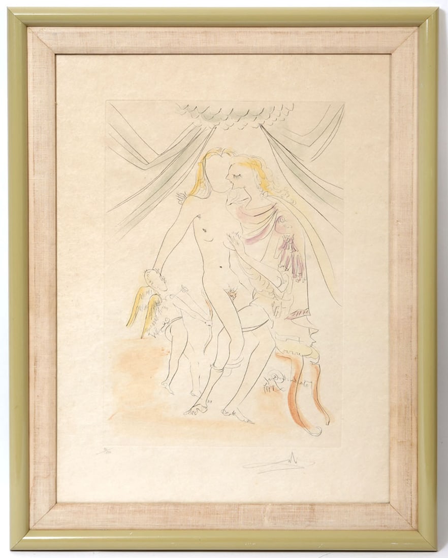 After Dali "Venus, Mars, et Cupido" Lithograph S/N (1 of 5)