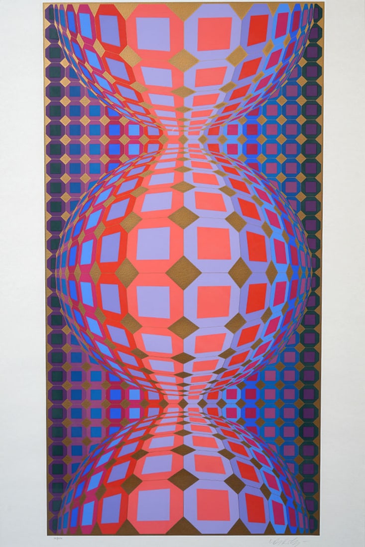 Victor Vasarely "Kaaba III" Silkscreen S/N - 2