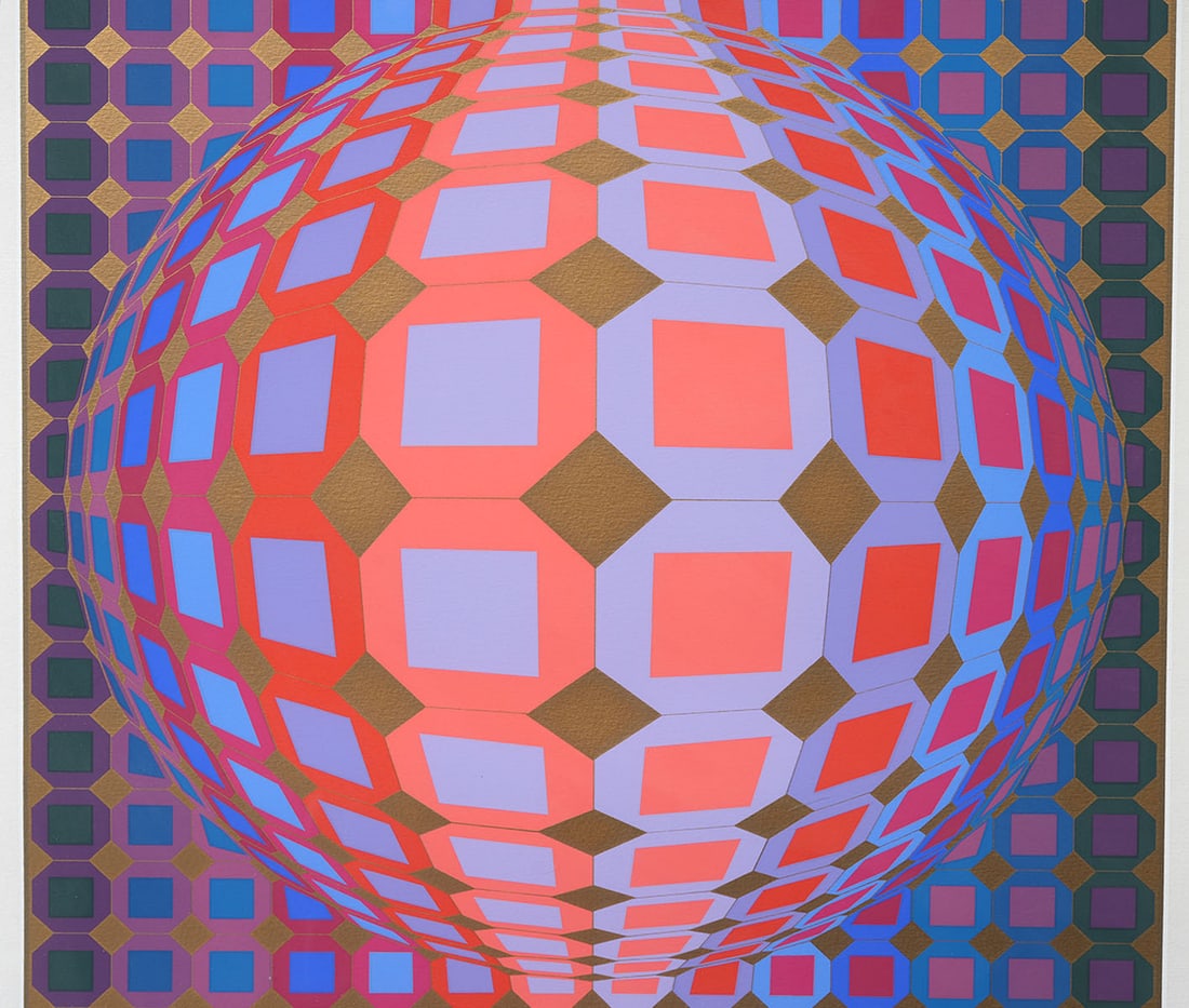 Victor Vasarely "Kaaba III" Silkscreen S/N - 3
