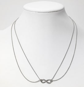Tiffany & Co. Sterling Infinity Necklace