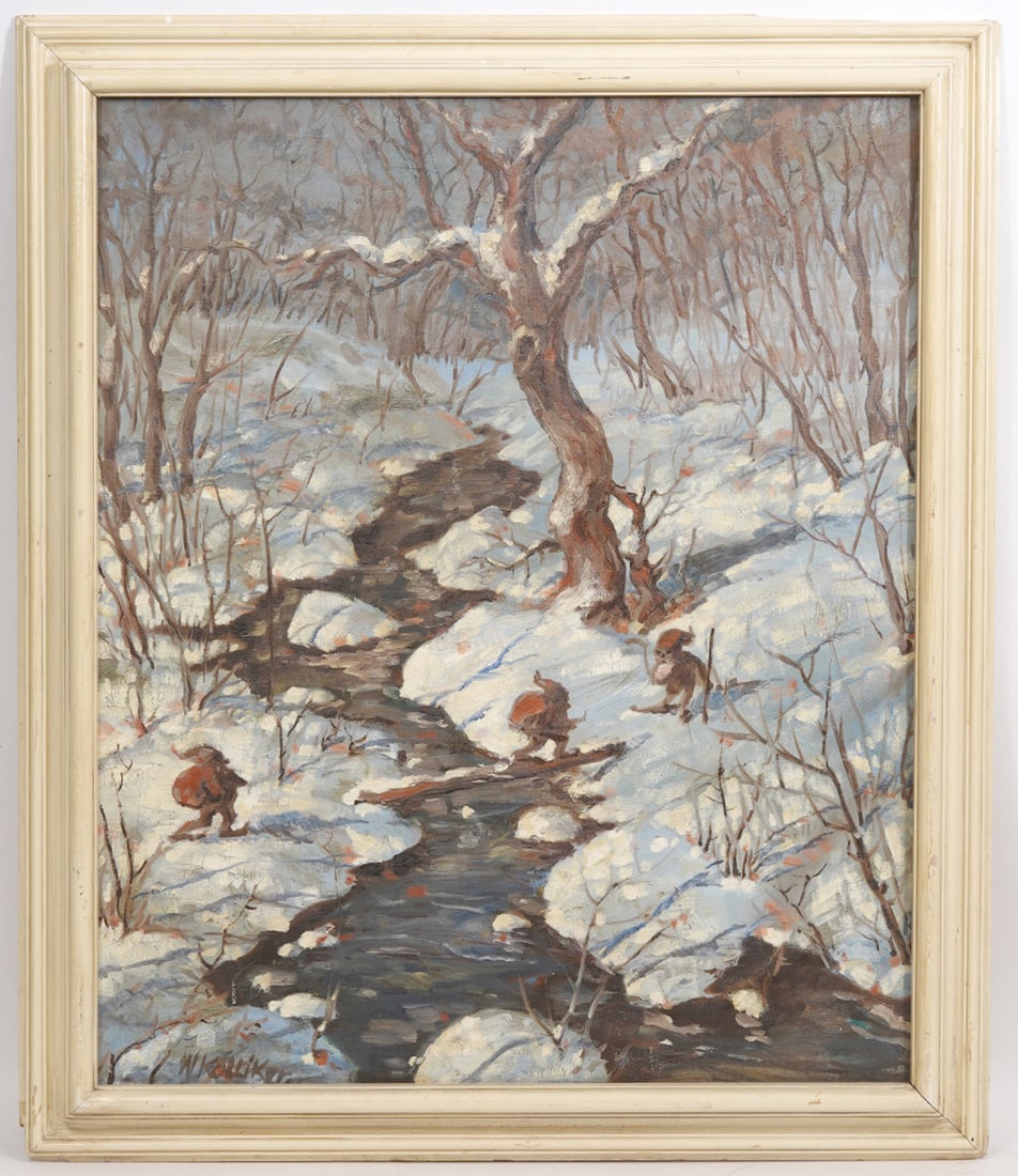William A. Kolliker Winter Landscape Painting (1 of 7)