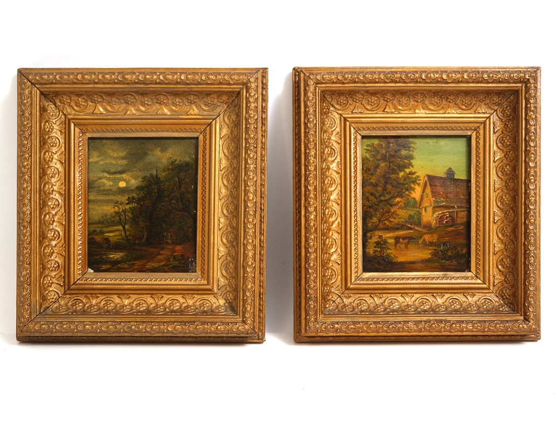 Two Framed Oil Paintings on Board (1 of 4)