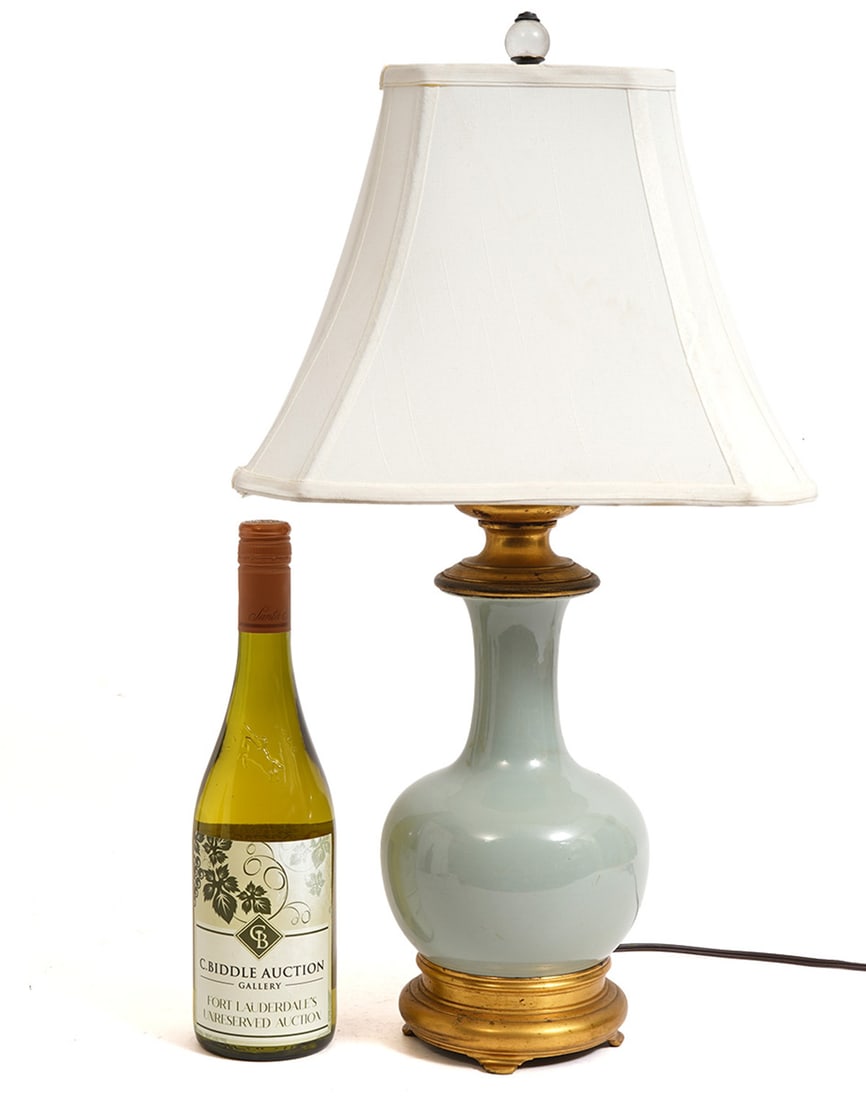 Celadon Porcelain Table Lamp (1 of 5)