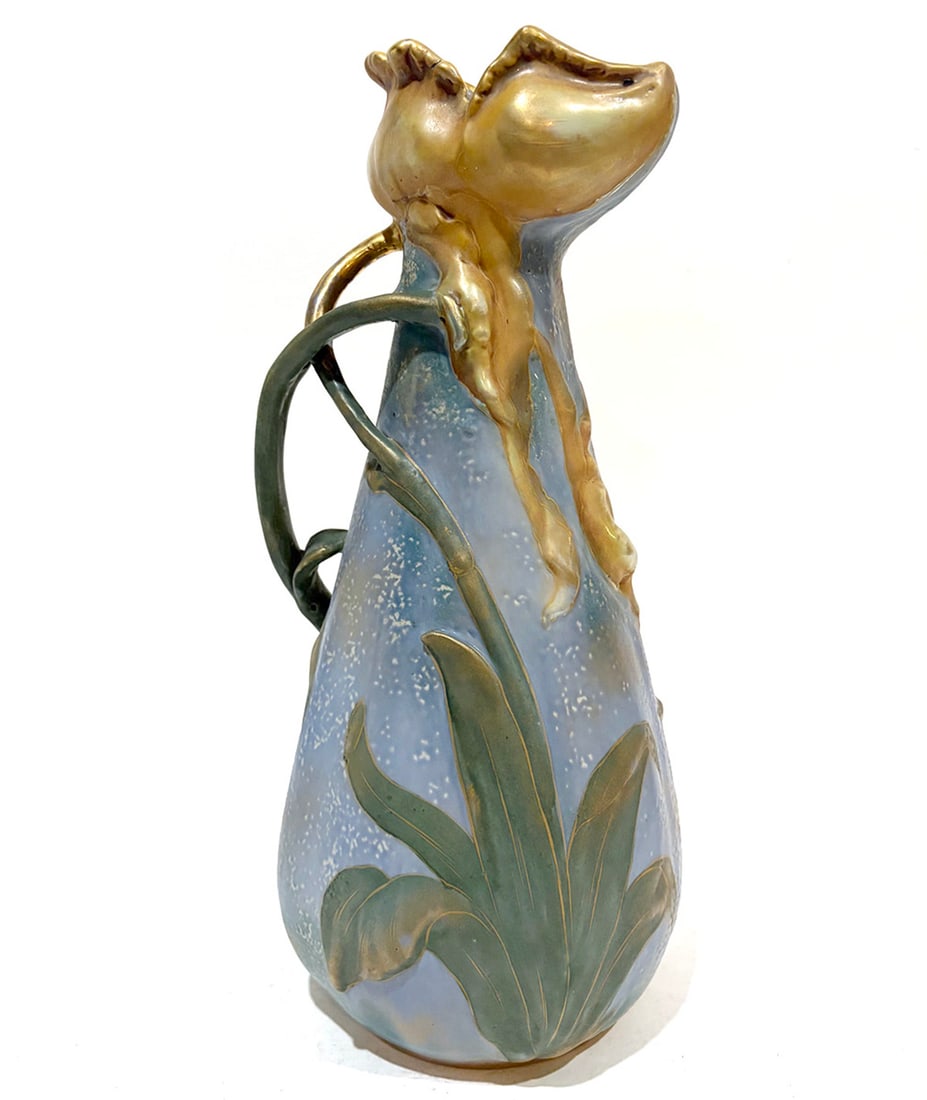 Amphora Austrian Floral Handled Vessel (1 of 6)
