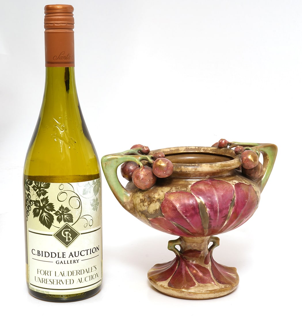 Amphora Chestnut Double Handle Footed Bowl (1 of 7)