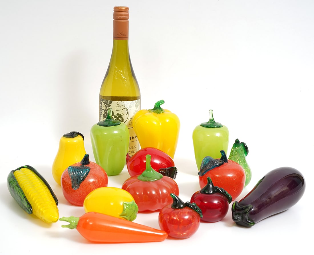 15 Pieces Colorful Glass Vegetables (1 of 5)