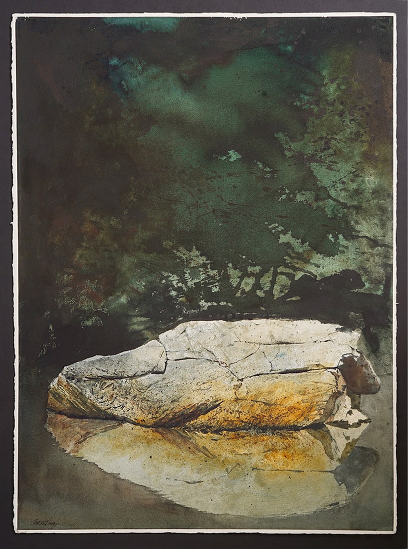 Woodrow Blagg Watercolor on Paper Unframed: Woodrow Blagg, American (1946-2023) Watercolor on paper, unframed and signed lower left. Measures 30"H x 22"W. Condition report: Good condition, please examine all photos closely. Contact C. Biddle Au