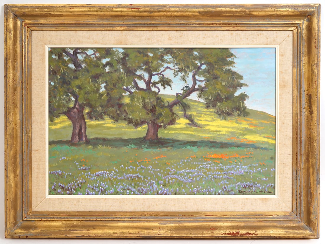 Edward Hicks American Landscape O/B Painting (1 of 8)