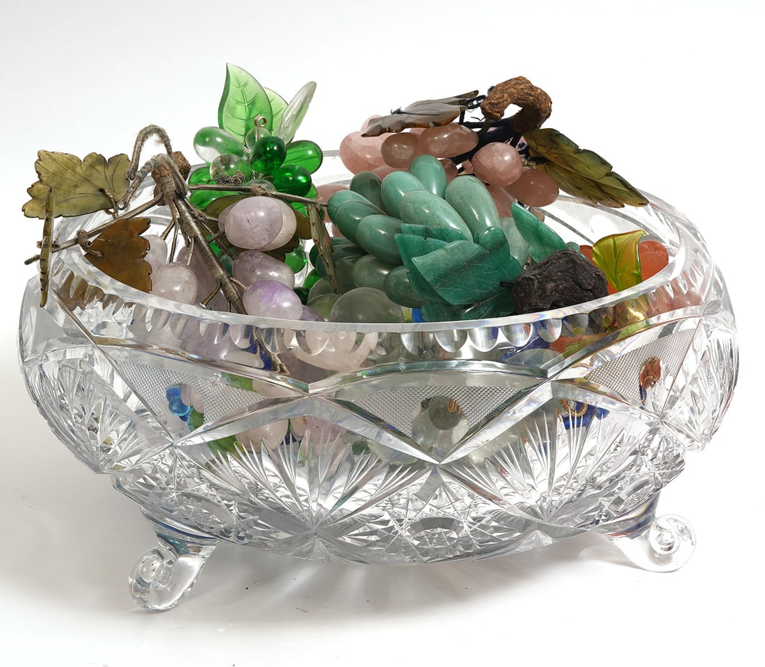 Decorative Stone & Glass Fruit in Centerpiece (1 of 7)