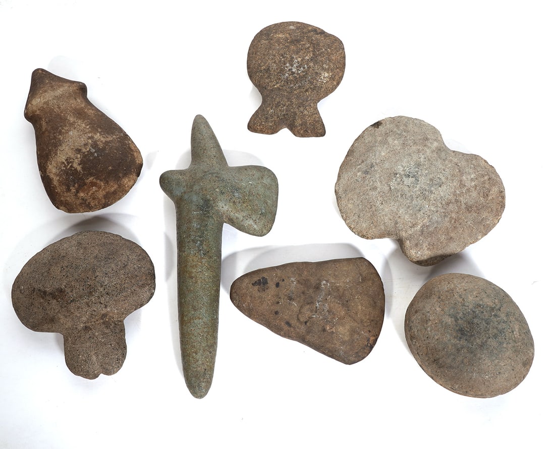 Seven Pre-Columbian Stone Tools (1 of 6)