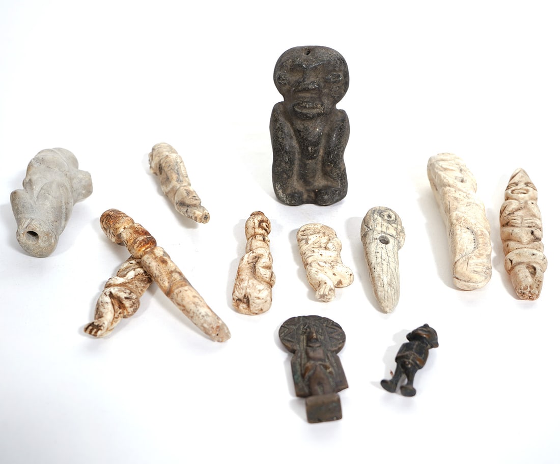 Group of 12 Hand-Carved Amulets (1 of 6)
