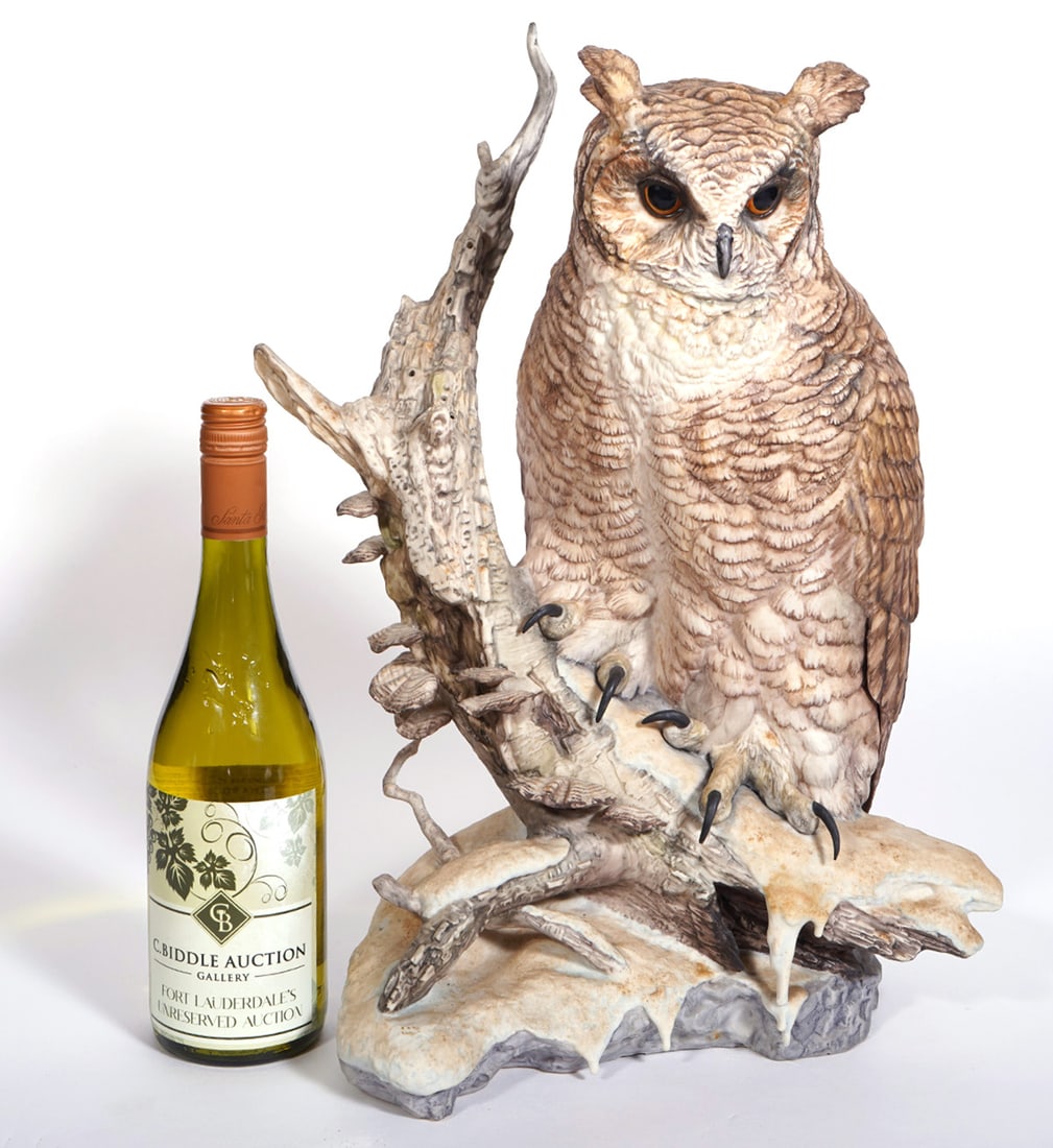 Cybis Great Horned Owl Large Porcelain Sculpture (1 of 10)