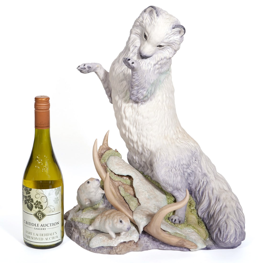 Cybis Arctic Foxes Large Porcelain Sculpture (1 of 8)