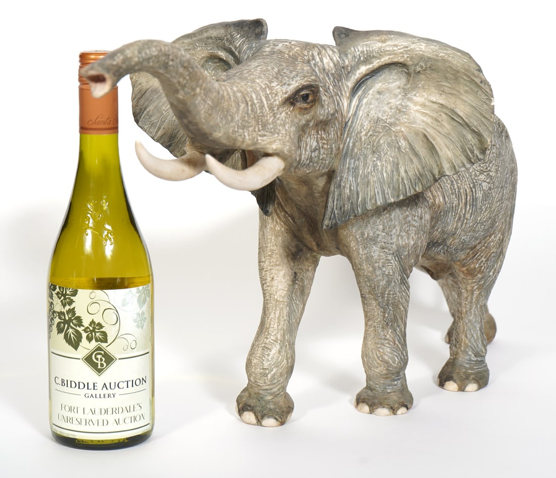Cybis Large Elephant Porcelain Sculpture (1 of 8)