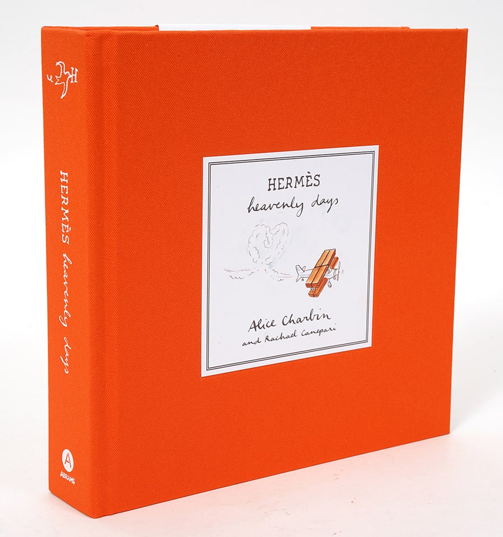 Hermes: Heavenly Days: Hermes: Heavenly Days, by illustrator Alice Charbin and writer Rachael Canepari. Features 300 whimsical drawings celebrating an 18-year collaboration highlighting the luxury brand's iconic orange box.