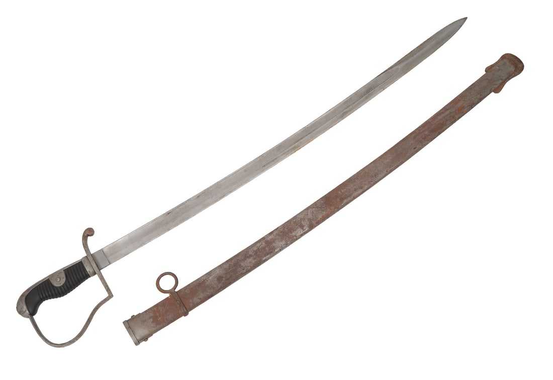 E & F Horster Solingen German Imperial Sword: E & F Horster Solingen German Imperial sword, possibly WWI-Era. Hallmarked on ricasso. Measures approximately 38" long. Condition report: AS-IS condition, please examine all photos closely. Contact C.