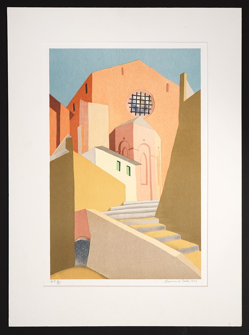 Clarence Carter 'Siena Steps' Screenprint (1 of 9)