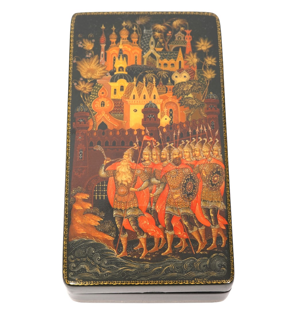 Two Russian Lacquer Boxes - 4