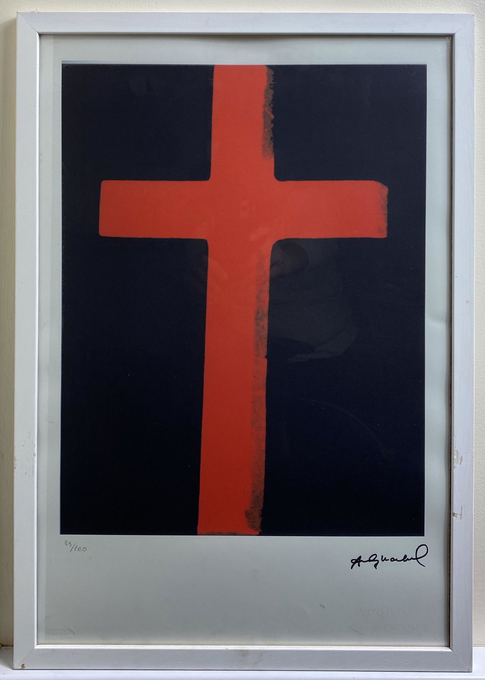 Andy Warhol, Red Cross, Original lithograph, Limited (1 of 4)