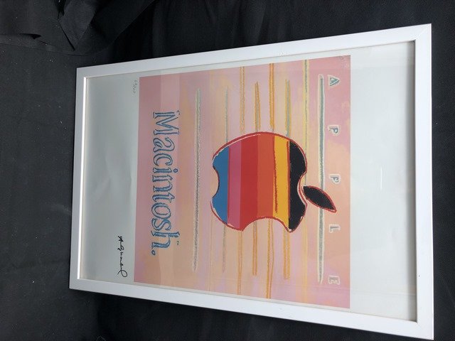 Andy Warhol, Limited Edition Print Plate Signed,: Andy Warhol, Limited Edition Print Plate Signed, Artwork, from Leo Castelli gallery, stamped on reverse, edited by G Israel on Arches paper, numbered edition of 100, 55cm x 38cm, unframed