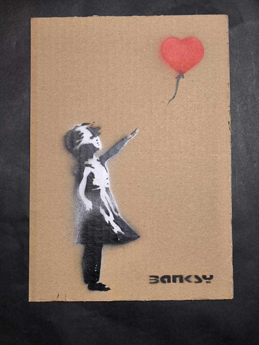 Banksy (born: Bristol, UK 1974), (atrib),Cardboard Signed Ticket Dismaland (1 of 3)