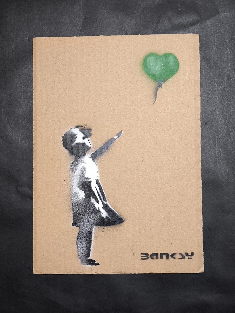 Banksy (born: Bristol, UK 1974), (atrib),Cardboard Signed Ticket Dismaland (1 of 3)