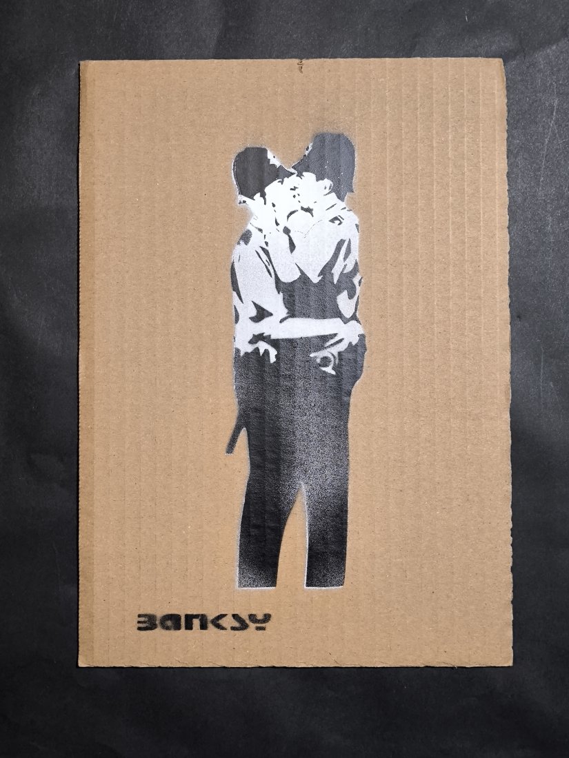 Banksy (born: Bristol, UK 1974), (atrib),Cardboard Signed Ticket Dismaland (1 of 3)