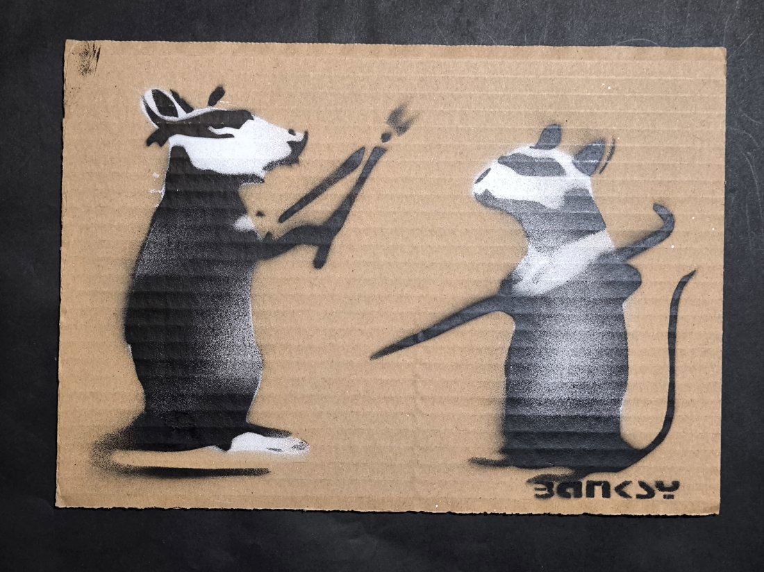 Banksy (born: Bristol, UK 1974), (atrib),Cardboard Signed Ticket Dismaland (1 of 3)