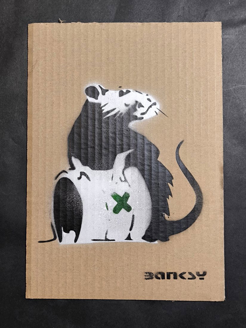 Banksy (born: Bristol, UK 1974), (atrib),Cardboard Signed Ticket Dismaland (1 of 3)