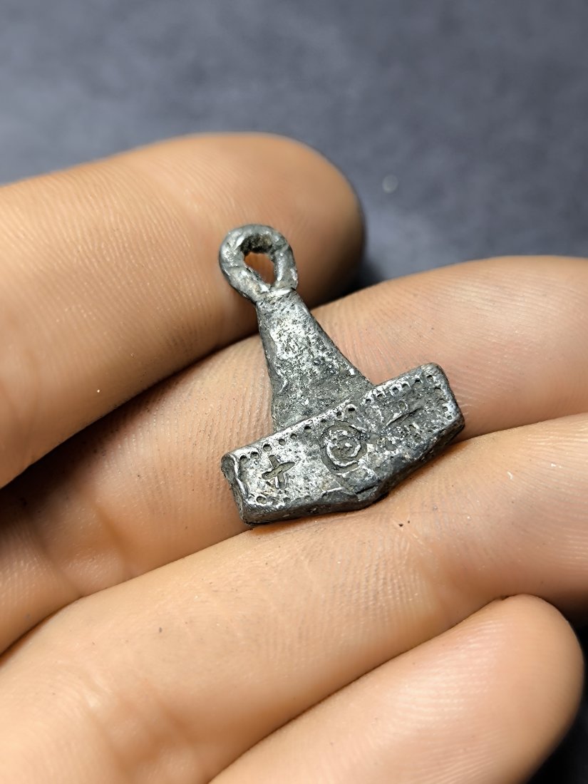 SILVER NORS VIKING MJOLNIR THOR'S HAMMER PENDANT (1 of 6)
