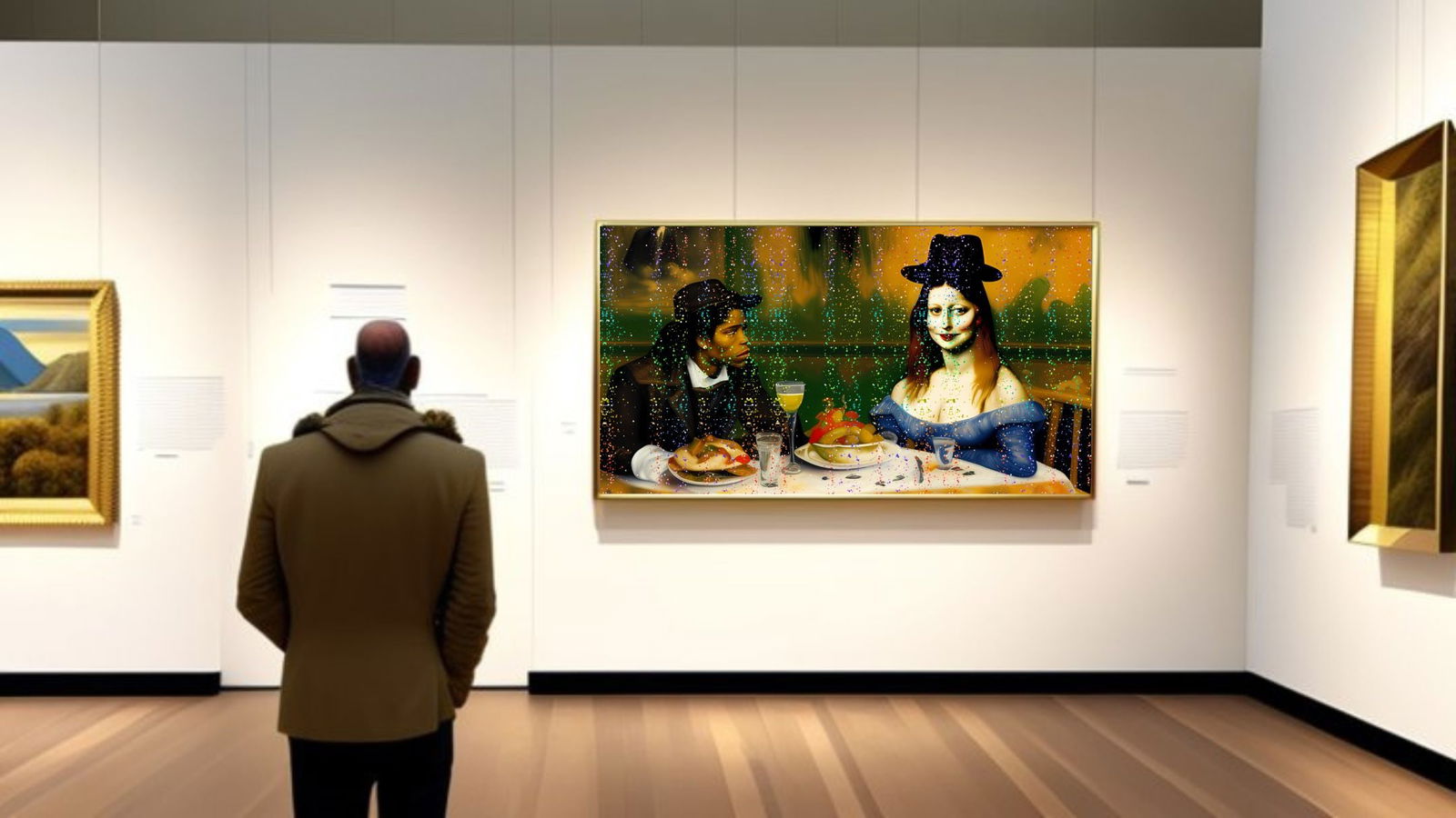 Jean Michel Basquiat - Having Dinner With Mona Lisa-D2, Limited Edition, Signed & Numbered (1 of 5)