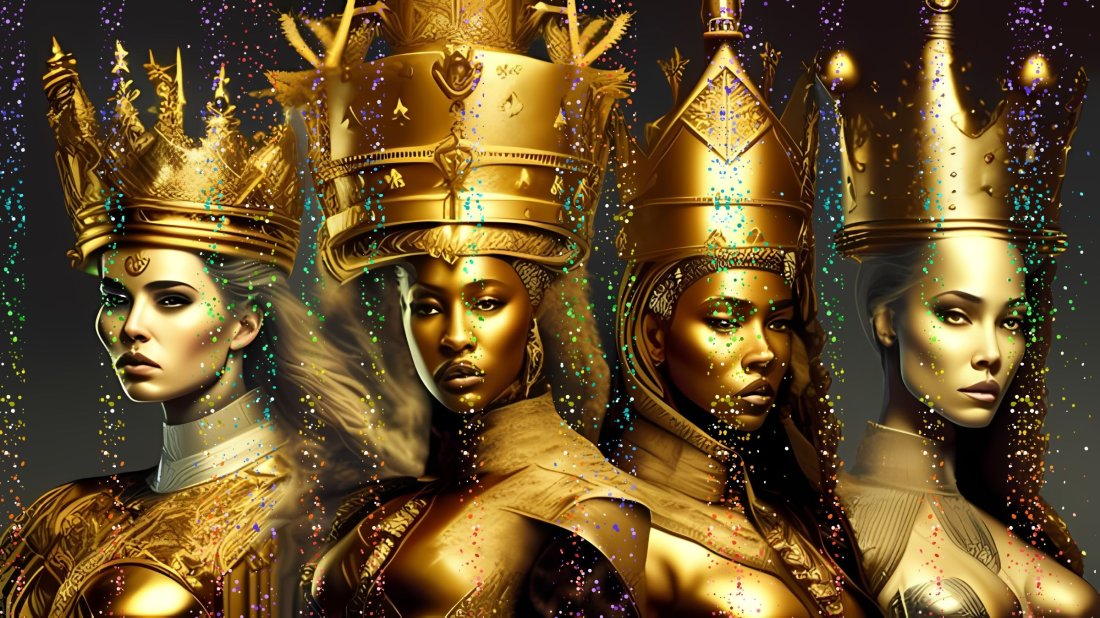 Queens, Print on Canvas Mixed Media, Limited Edition of 500 Signed and Numbered: Mr. Jerusalem. meticulously craft each artwork, initiating the process with the creation of the original piece, reproduced on high-quality canvas through professional printing I intricately hand-paint