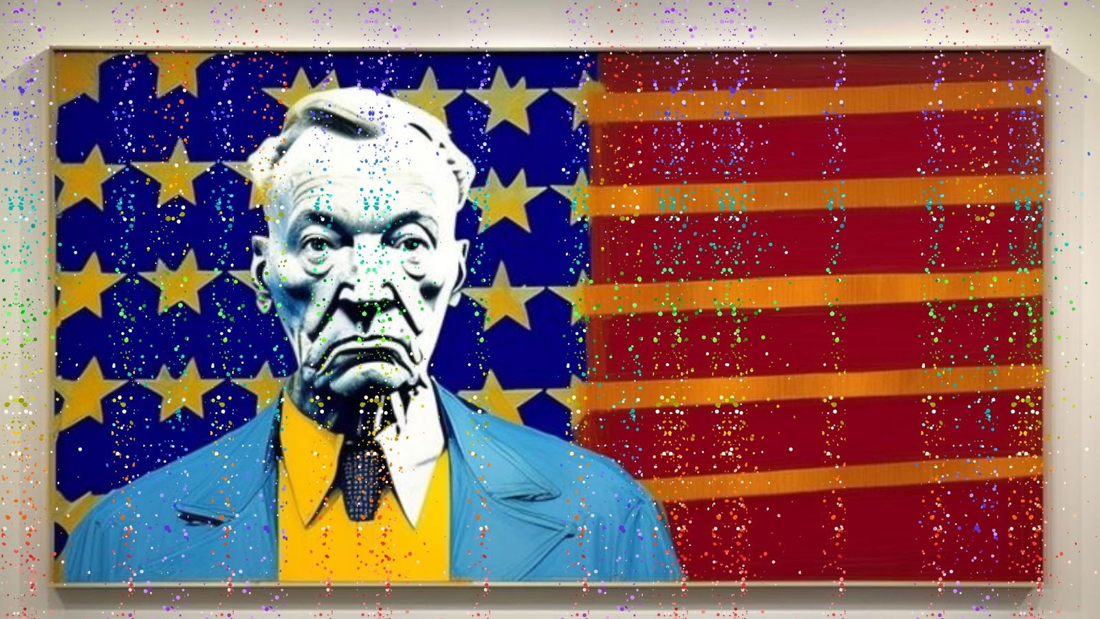 Hulk Having Dinner With Superman-D2, Print on Canvas Mixed Media, Limited Edition of 500 (1 of 5)