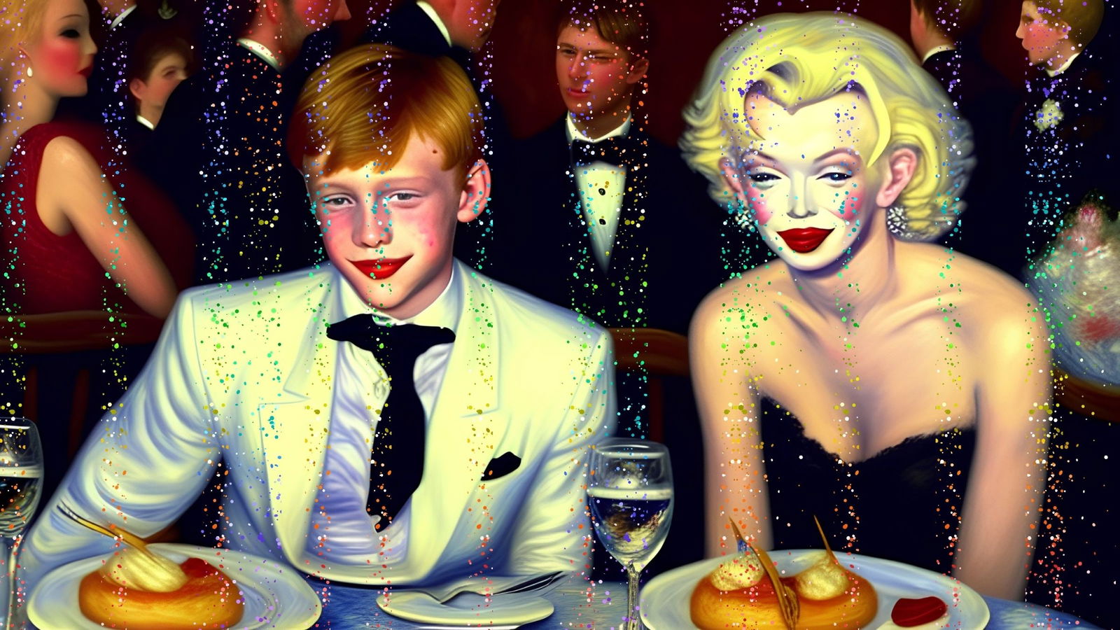 Barron Trump Having Dinner With Marilyn Monroe-D1, Limited Edition of 500 Signed and Numbered (1 of 5)