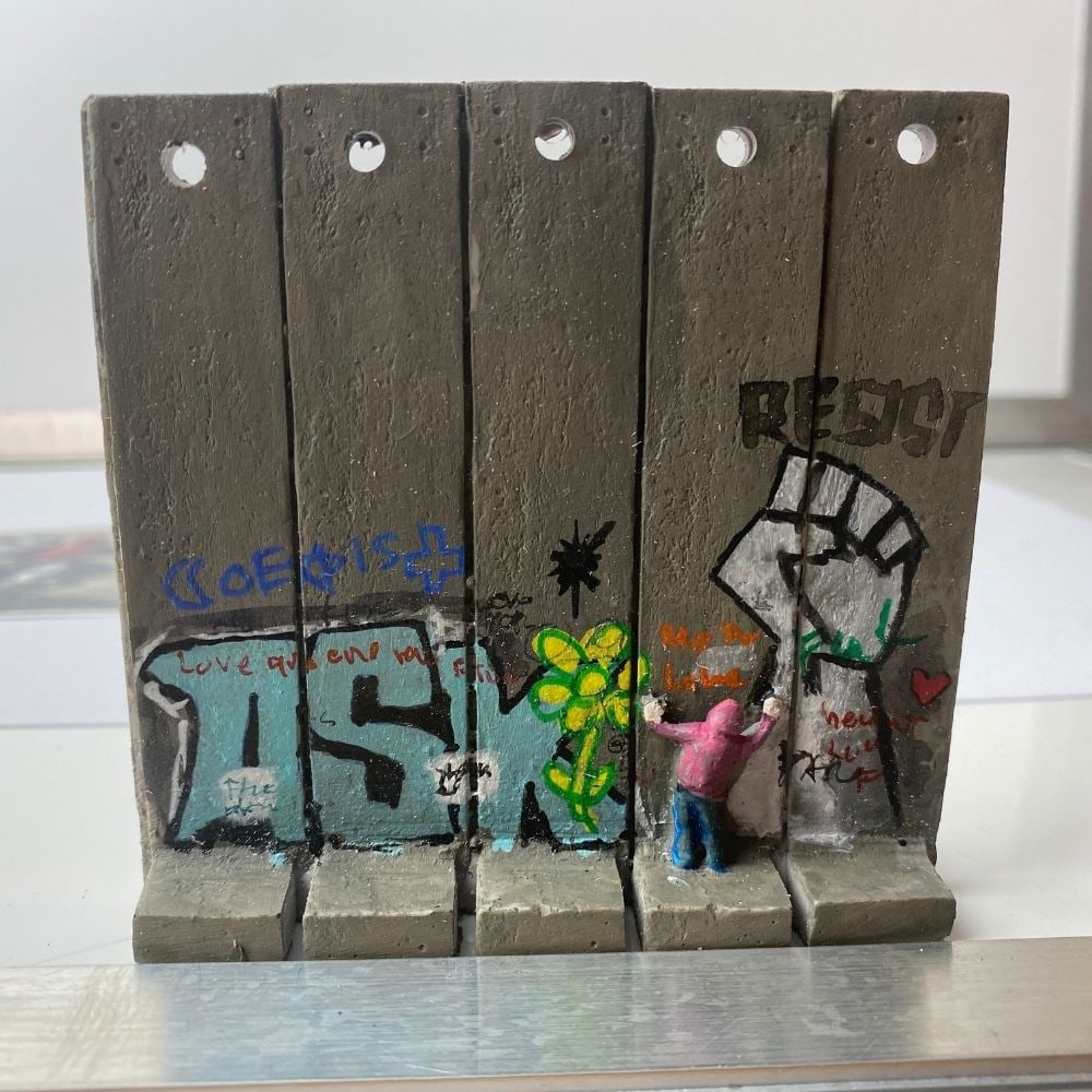 BANKSY The Walled Off Hotel Donkey Wall Section Art (1 of 4)