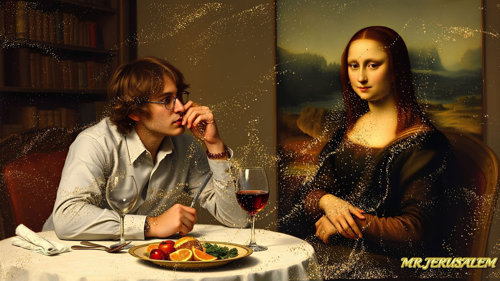 John Lennon - Dinner With Mona Lisa-D2, Limited Edition of 50 Pieces, Signed & Numbered (1 of 5)