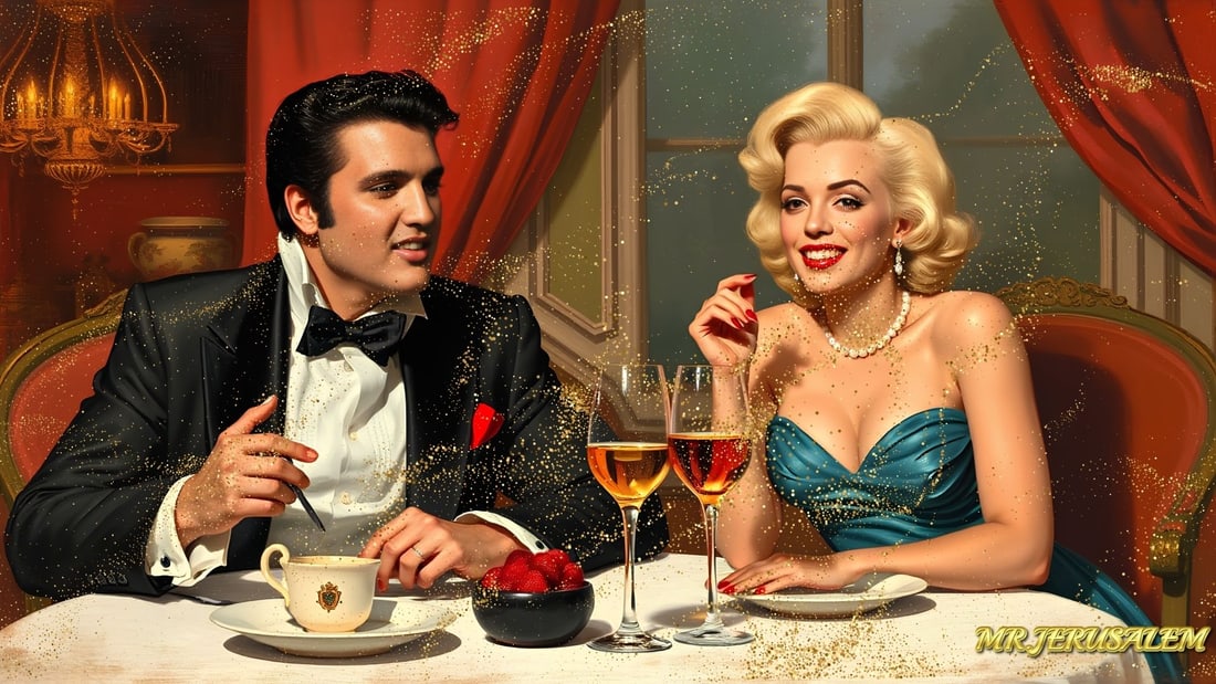 Elvis Presley - Dinner With Marilyn Monroe-D1, Limited Edition of 50 Pieces, Signed & Numbered (1 of 5)