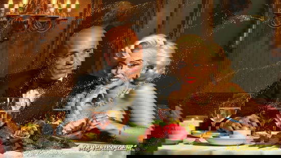 Vin Diesel - Having Dinner With Marliyn Monroe-D1, Limited Edition, Signed & Numbered: Mr. Jerusalem. meticulously craft each artwork, initiating the process with the creation of the original piece, reproduced on high-quality canvas through professional printing I intricately hand-paint