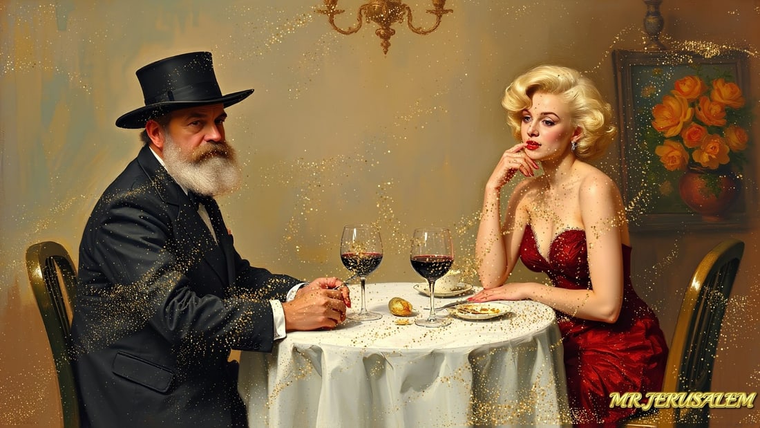 Claude Monet - Dinner With Marilyn Monroe-D2, Limited Edition of 50 Pieces, Signed & Numbered (1 of 5)