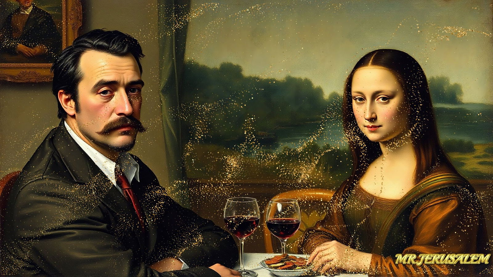 Paul Gauguin - Dinner With Mona Lisa-D2, Limited Edition of 50 Pieces, Signed & Numbered (1 of 5)