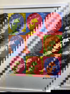 Andy Warhol, Original, Print, Limited addition, Plate signed, Seal, Stamped,: Andy Warhol, Original, Print, Limited addition, Plate signed, Seal, Stamped, Andy Warhol edition Arabic numbering - numbering 100 copies - Approximate dimensions of the sheet 57.3 x 38.4 cm - INTONSO