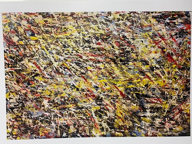 Jackson Pollock, (After) Signed In Print, Original Print, Limited Edition Print Plate Signed,: Jackson Pollock, (After) Signed In Print, Original Print, Limited Edition Print Plate Signed, Artwork, from Leo Castelli gallery, stamped on reverse, edited by G Israel on Arches paper, numbered editi