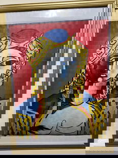 Fernand LÃger, Original Poster, Gallery99 Limited Edition Plate Signed,: Fernand L&#195;&#169;ger, Original Poster,Gallery99 Limited Edition Plate Signed, printed on a glossy paper, measurements, 420 x 594 mm with watermark seal and stamp on the back from&nbsp; art gallery