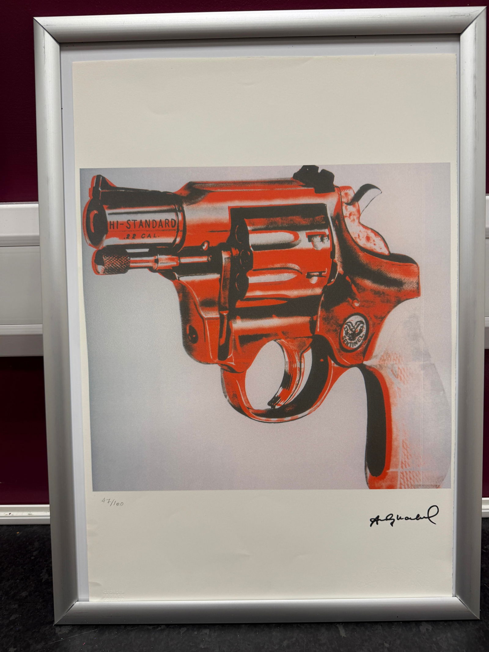 Andy Warhol, Original, Print, Limited edition, Plate signed, Seal, Stamped, (1 of 3)