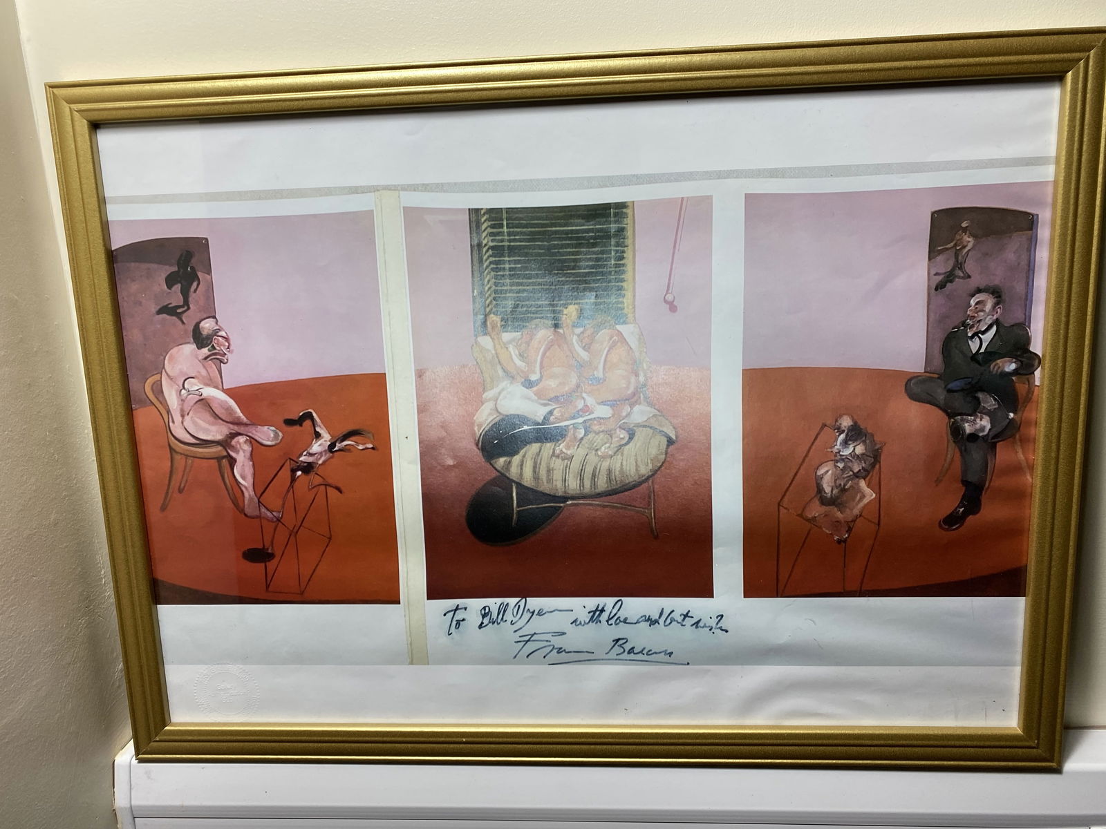 Francis Bacon, Original Poster,Gallery99 Limited Edition Plate Signed, (1 of 4)