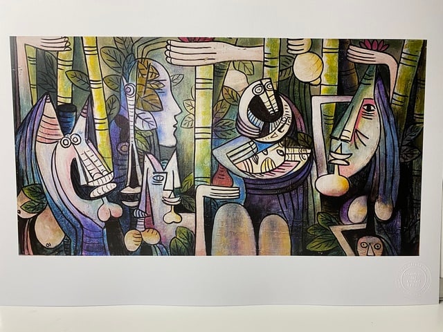 Wifredo Lam, 1943, Signed In Print, Original Print, Limited Edition Print Plate Signed, (1 of 9)
